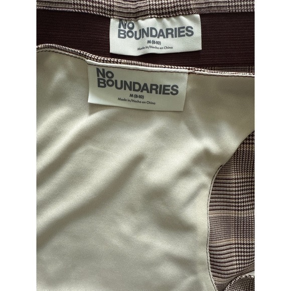 No Boundaries Women M Plaid Vest Mini Skirt Set Clueless‎ Office Siren 90's Y2K - Picture 8 of 10